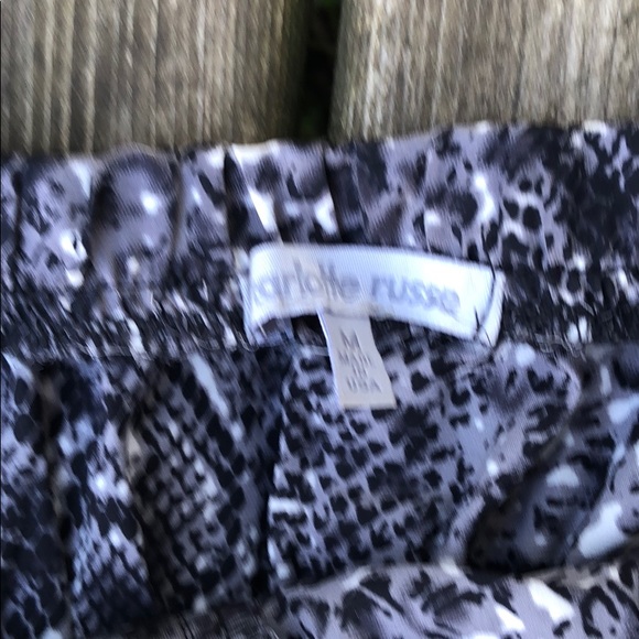 Charlotte Russe Strapless Snake print Halter Top - Picture 4 of 6